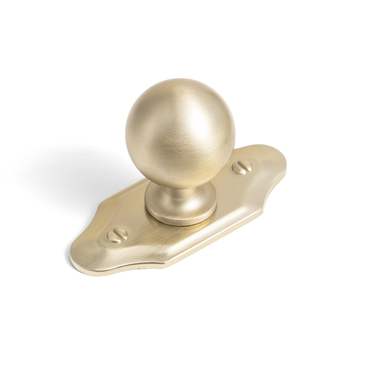 Round Ball Cabinet Knobs, Solid Zinc Alloy Drawer Knobs with Multiple Optional Backplates for Kitchen Furniture Hardware
