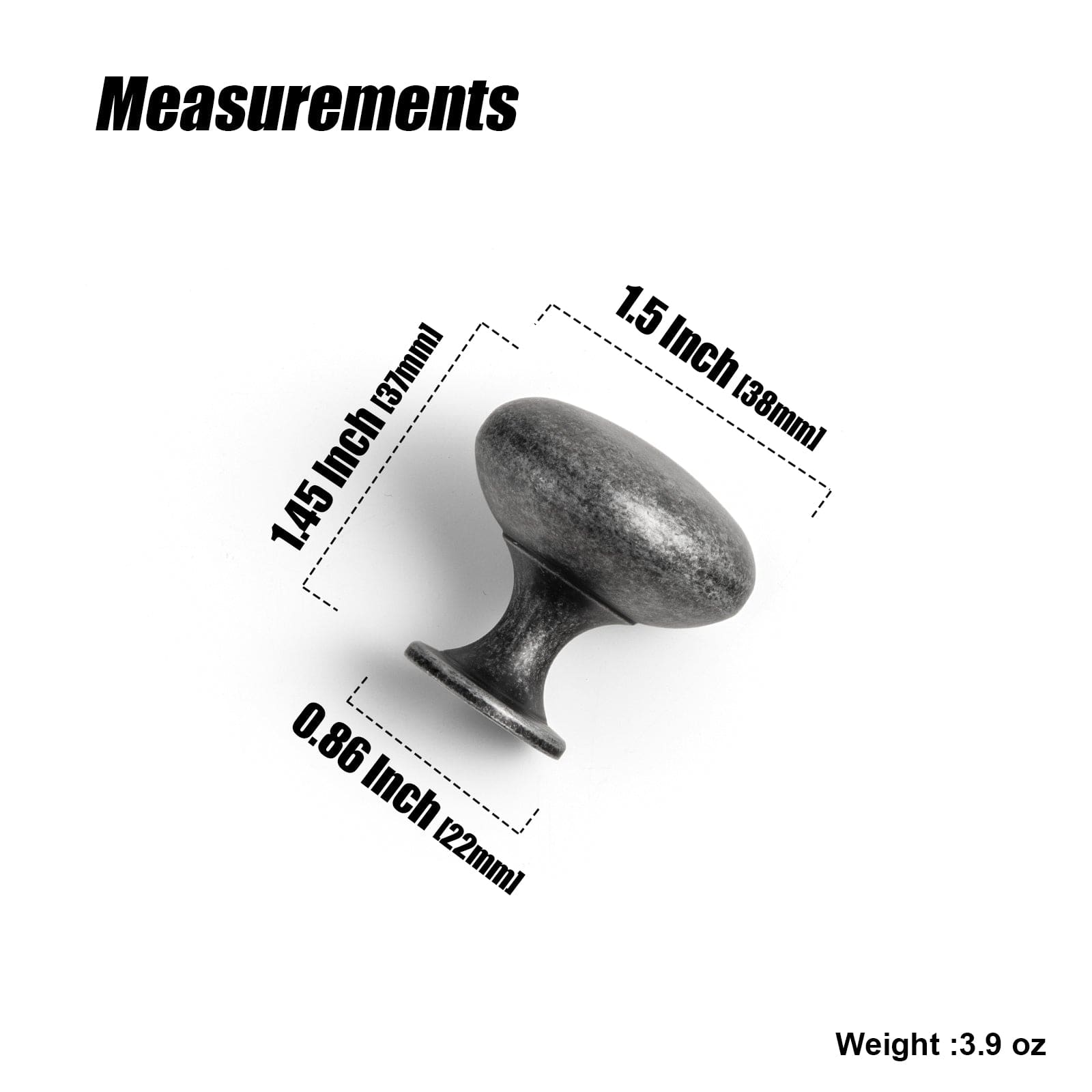 6 Pack Antique Brass Zinc Alloy Cabinet Knob with Back Plate Single Hole Center Cabinet Hardware for Bedroom Kitchen