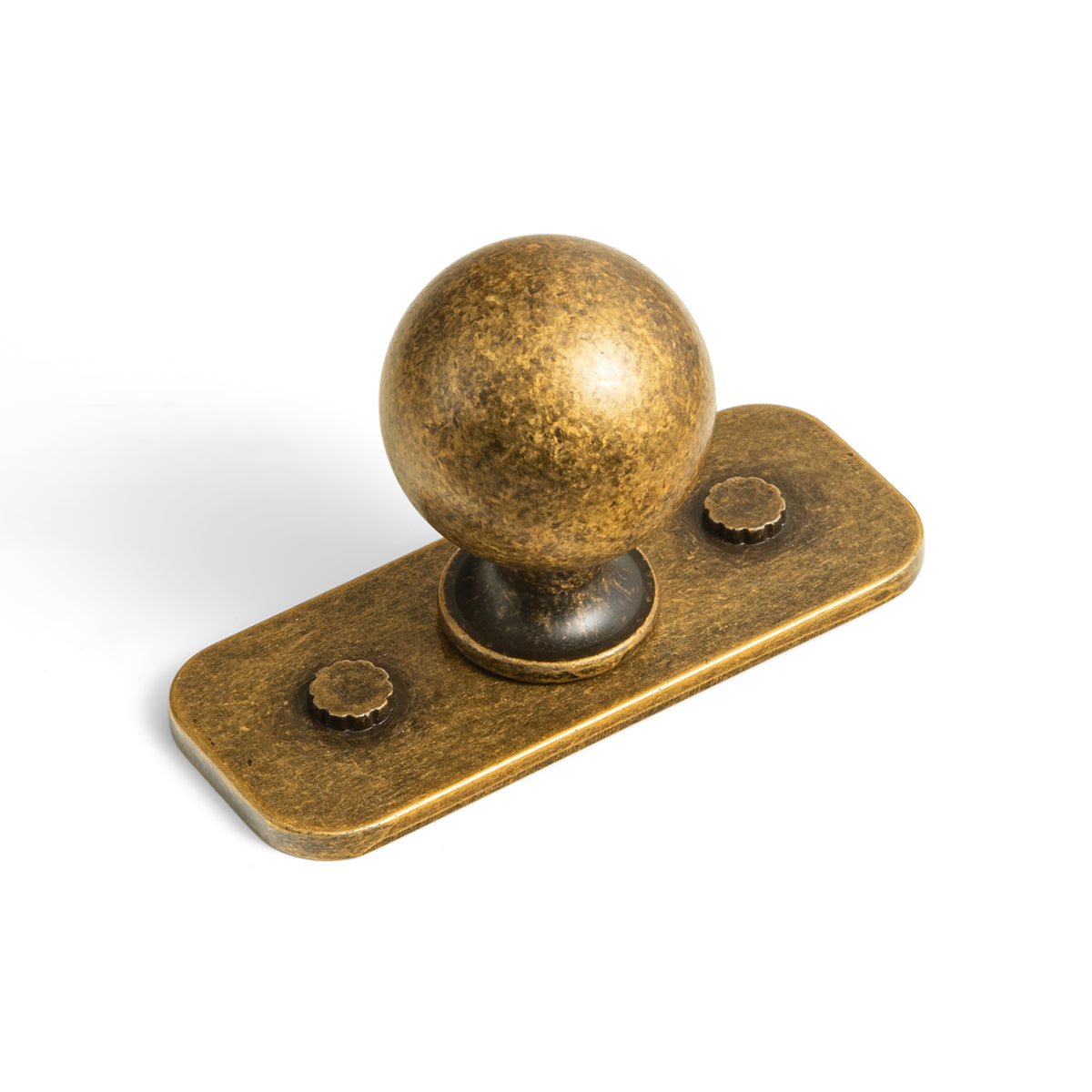 Round Ball Cabinet Knobs, Solid Zinc Alloy Drawer Knobs with Multiple Optional Backplates for Kitchen Furniture Hardware