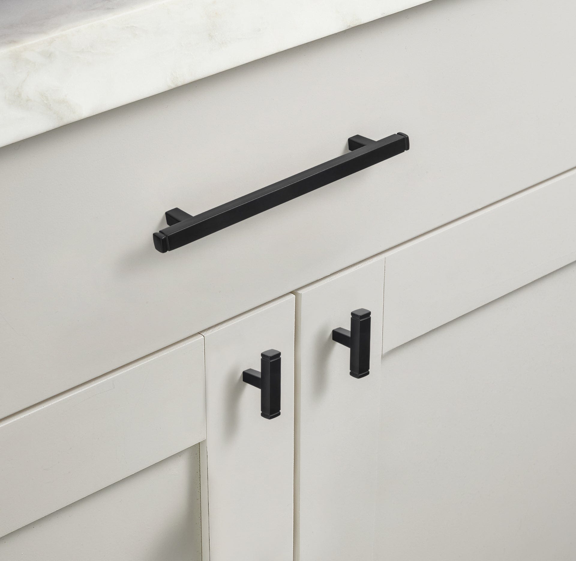 Goo-Ki Vintage Brass Drawer Handles Retro Straight Bar Pull Solid Cabinet Pulls