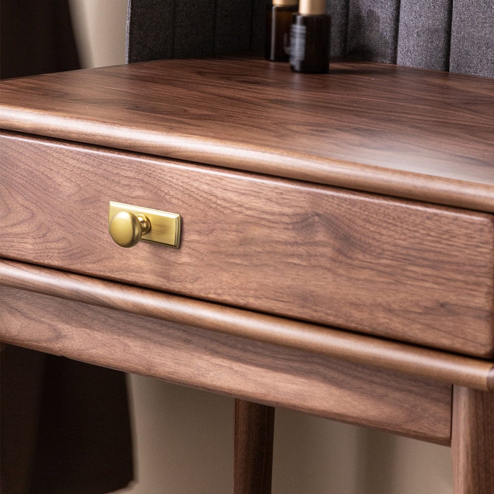 Antique Brass Zinc Alloy Cabinet Knob with Back Plate Single Hole Center Cabinet Hardware for Bedroom Kitchen