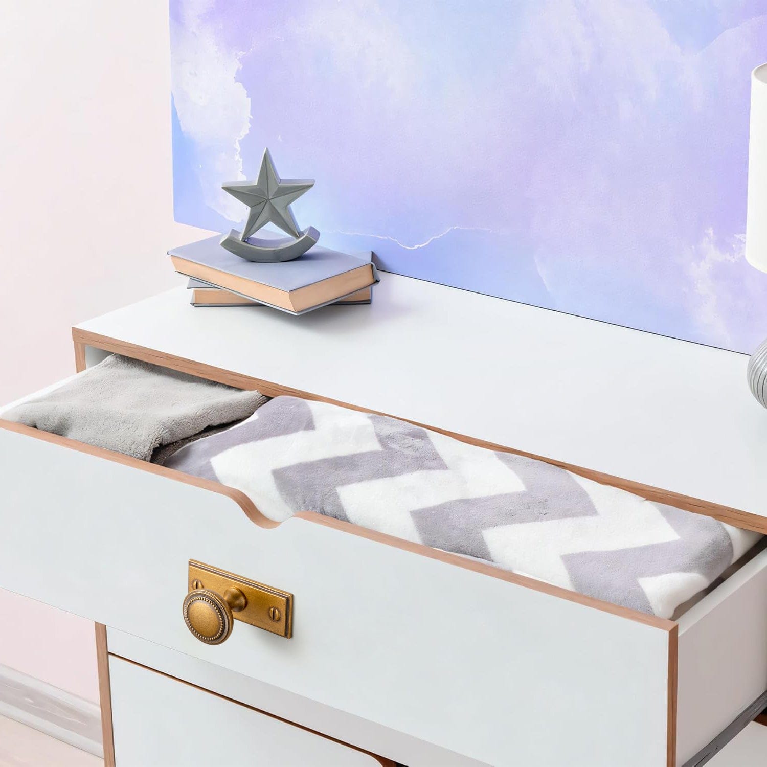 Antique Brass Zinc Alloy Cabinet Knob with Delicate Decorative Back Plate Set