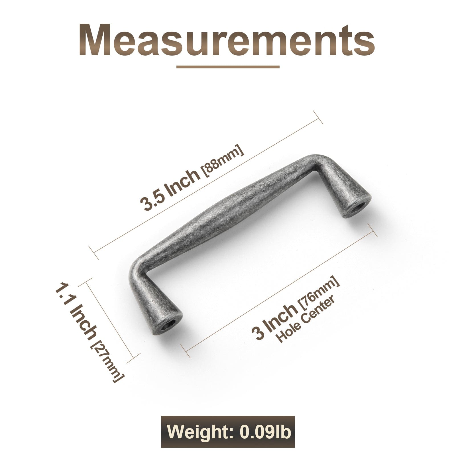 Robuste Retro-Schrankgriffe Luxuriöse Schubladengriffe für die Schlafzimmerküche