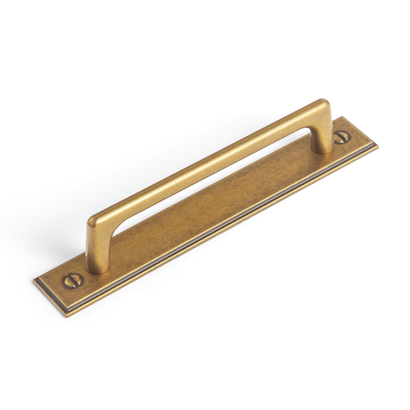2 Pack Classic Cabinet Bar Pulls with Back Plate Zinc Alloy Cabinet Handle with Long Back Plate