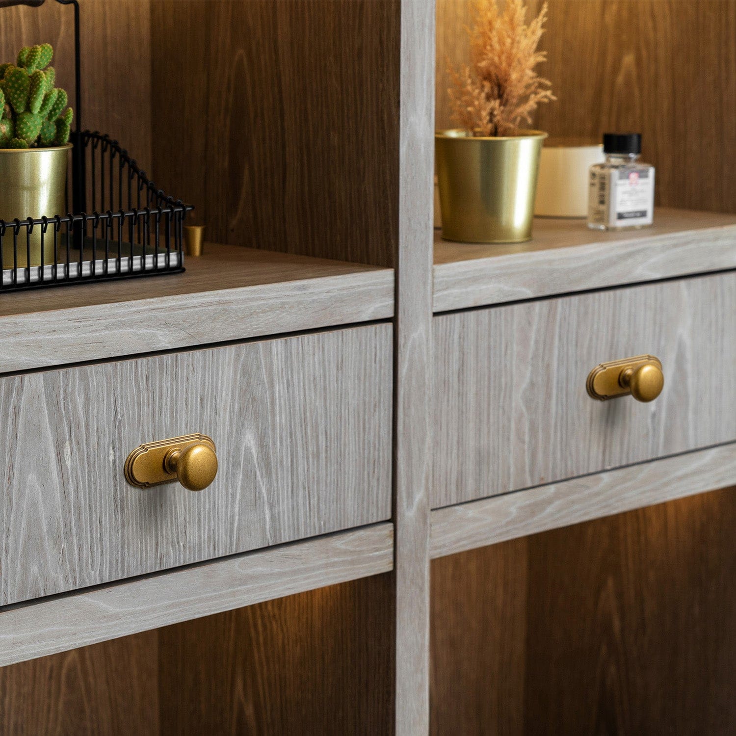 Antique Brass Zinc Alloy Cabinet Knob with Back Plate Single Hole Center Cabinet Hardware for Bedroom Kitchen