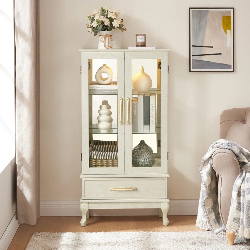 2 Pack Antique Brass Cabinet Pulls with Back Plate Zinc Alloy Drawer Handle with Long Back Plate