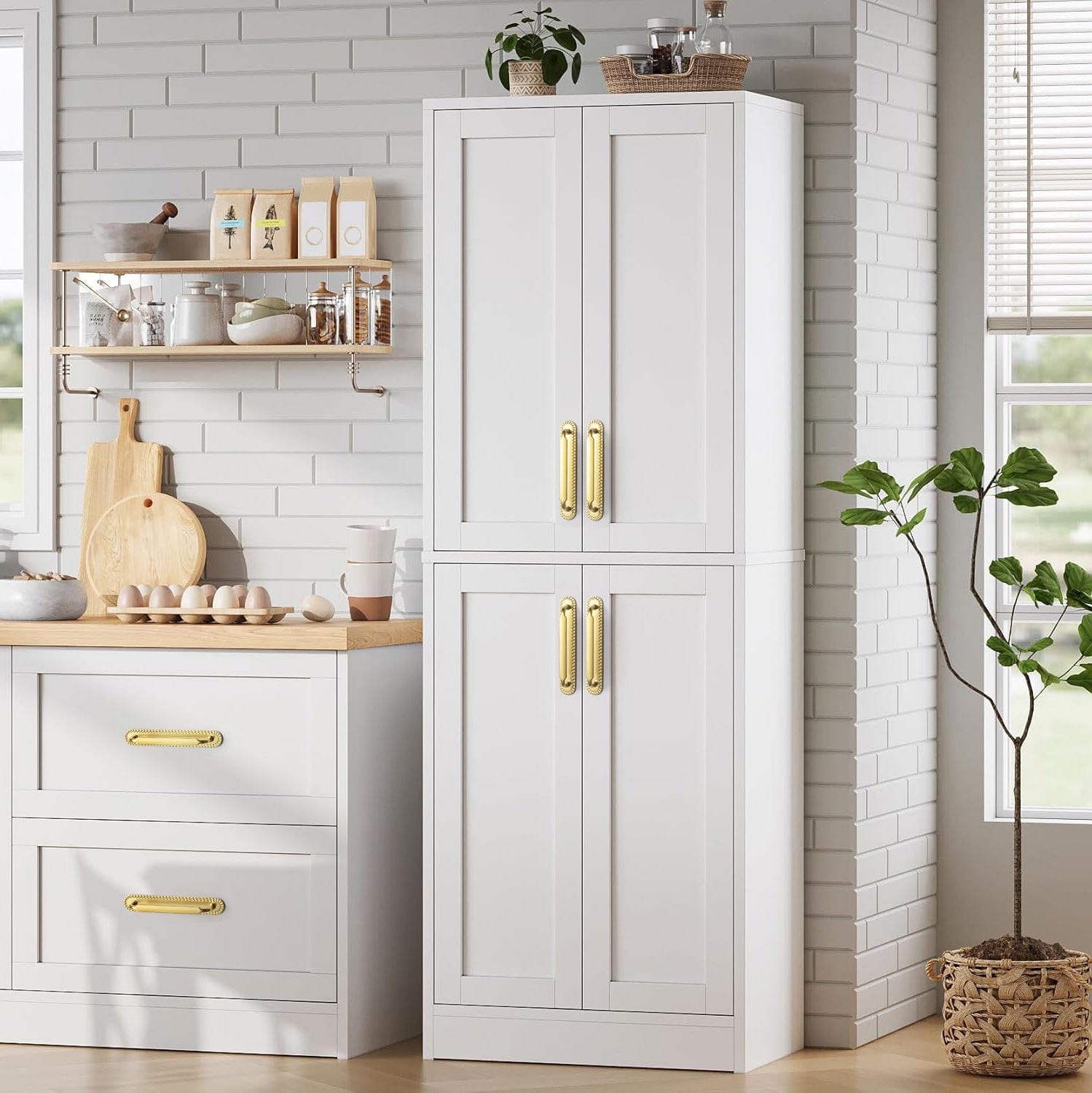 2 Pack Antique Brass Cabinet Pulls with Back Plate Zinc Alloy Drawer Handle with Long Back Plate