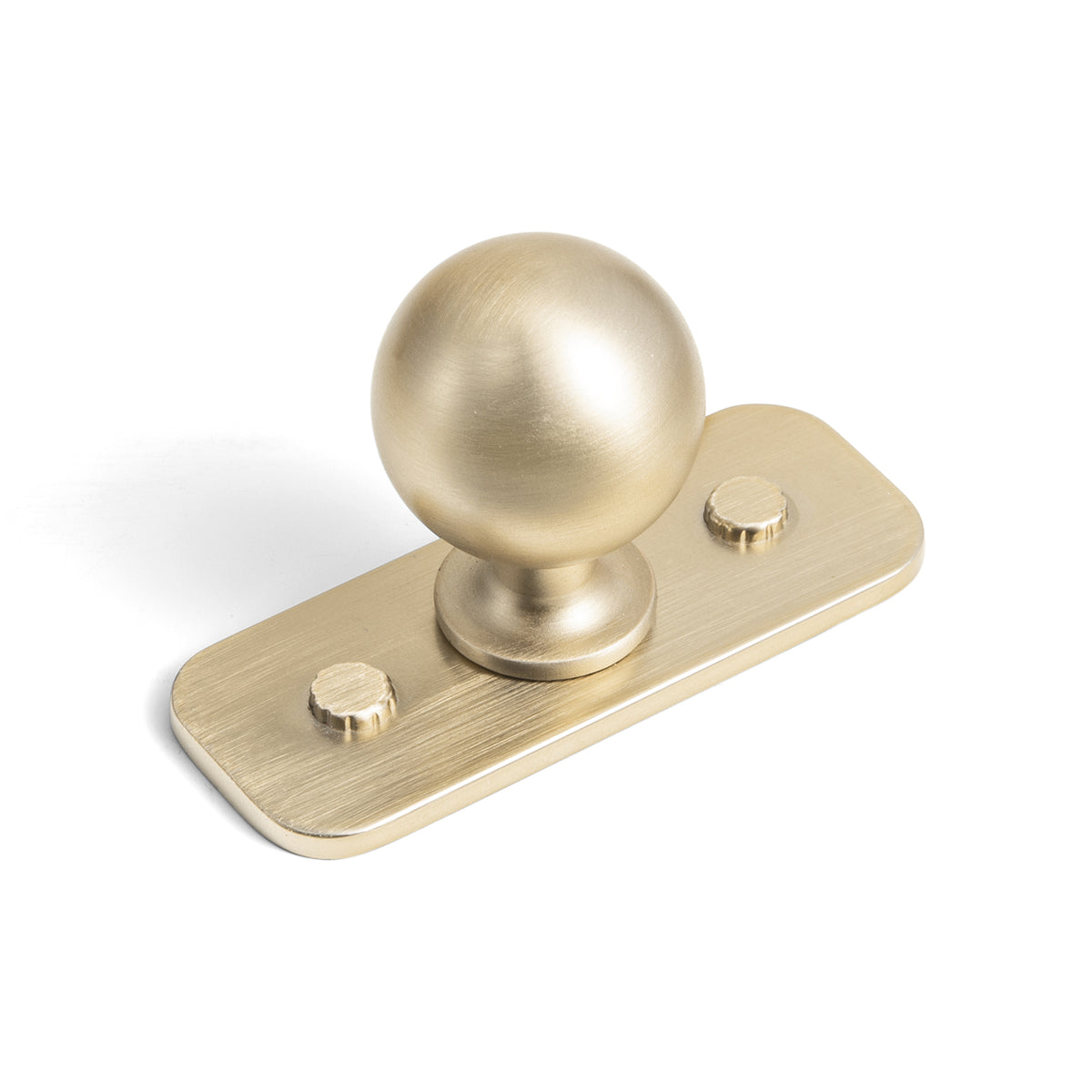 Round Ball Cabinet Knobs, Solid Zinc Alloy Drawer Knobs with Multiple Optional Backplates for Kitchen Furniture Hardware