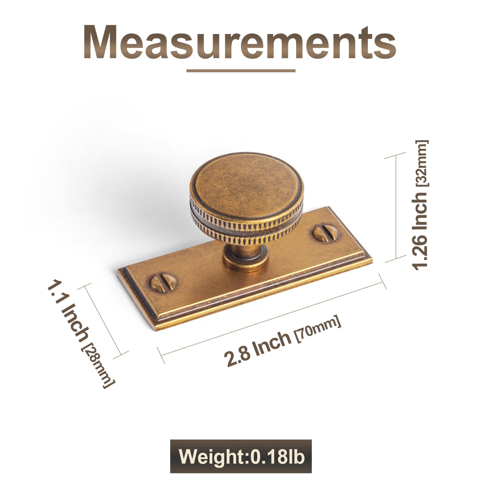 Distinctive Artistic Engravings Single Hole Round Cabinet Knob Retro Flair Kitchen Hardware