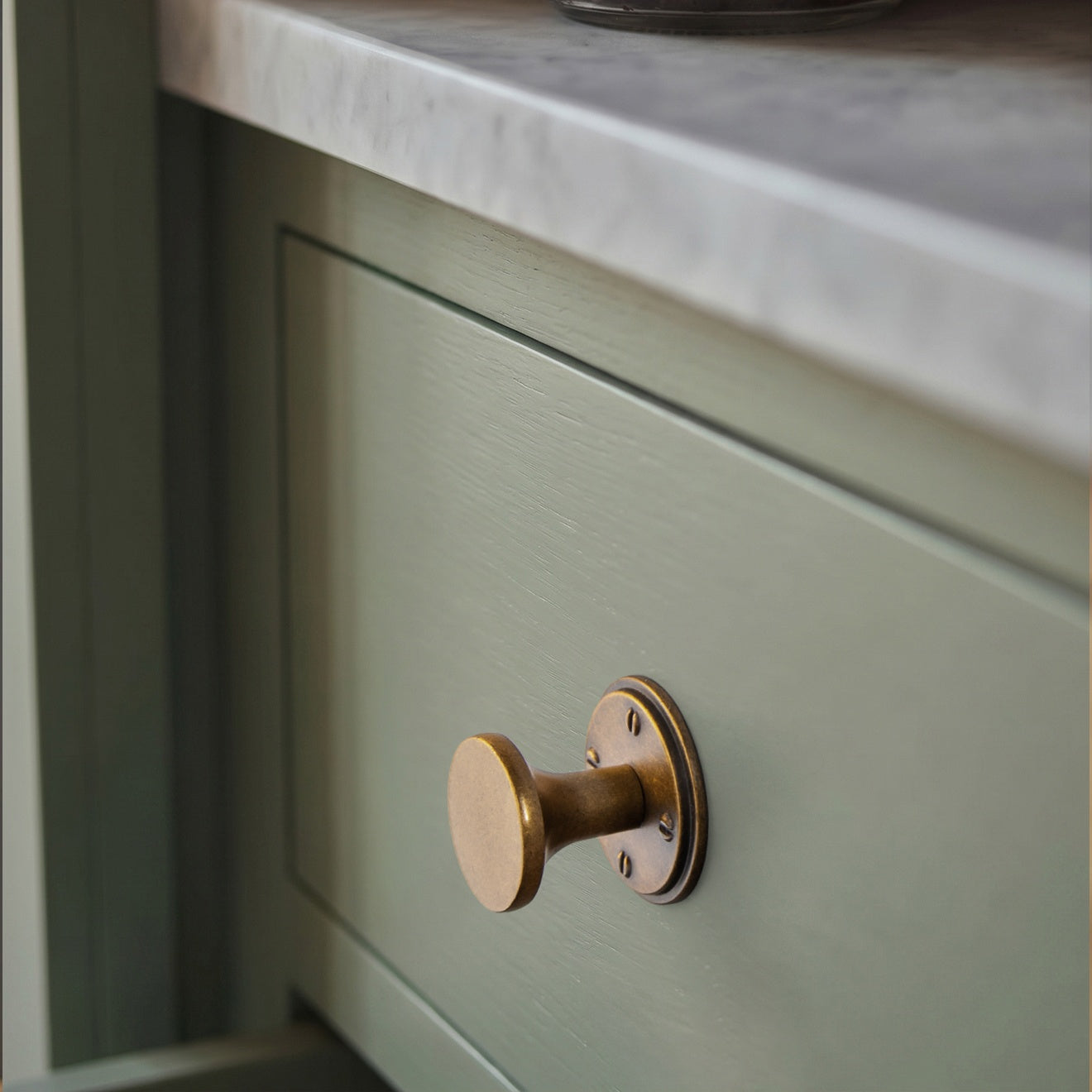 6 Pack Retro Zinc Alloy Cabinet Knob, Classic Round Furniture Drawer Knob for Farmhouse Cabinet Upgrade