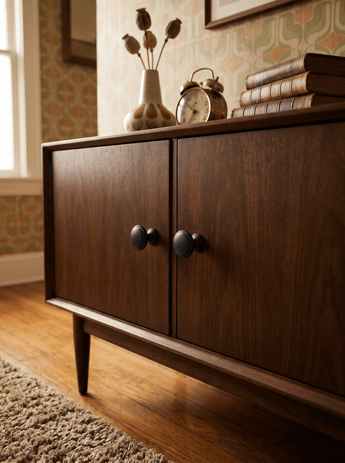 Premium Zinc Alloy Decorative Cabinet Knobs, Classic Round Furniture Pull Knobs for Kitchen Cabinet