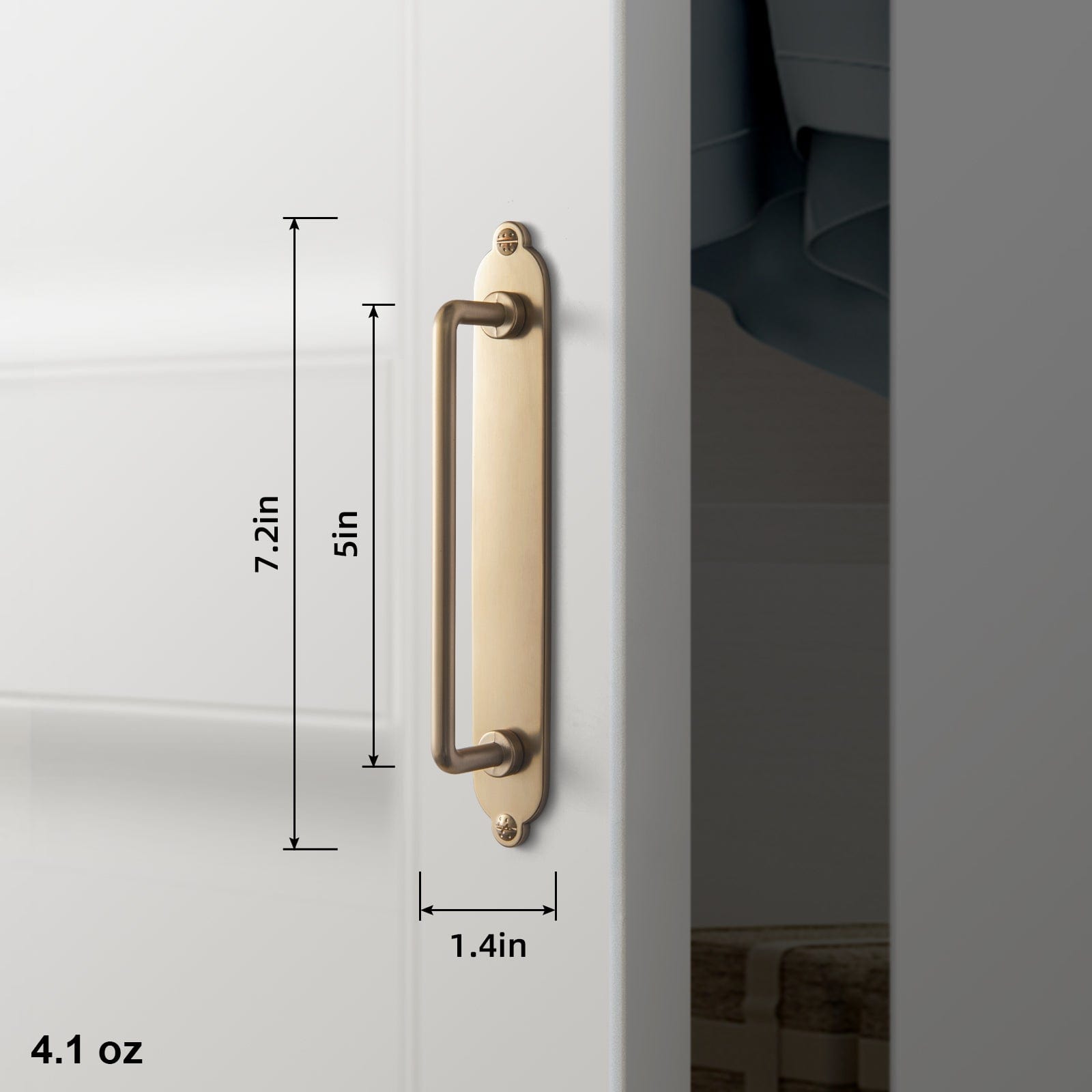 2 Pack Cabinet Bar Pulls with Back Plate Vintage Drawer Handles Home Improvement Hardware