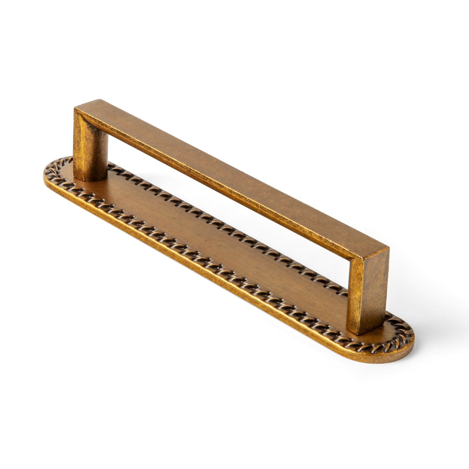 2 Pack Long Cabinet Bar Pulls with Back Plates Solid Drawer Handles Set