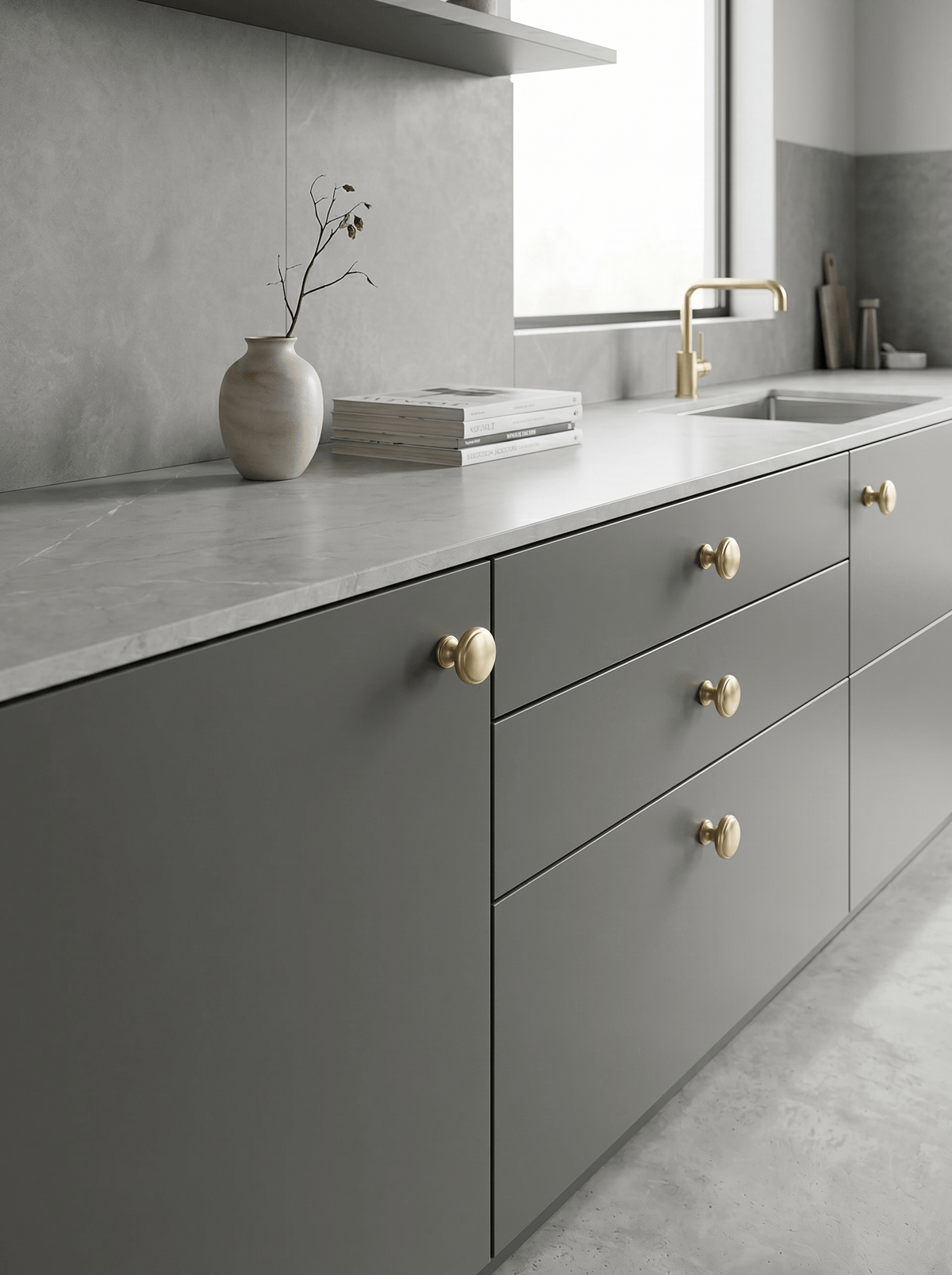 Premium Zinc Alloy Decorative Cabinet Knobs, Classic Round Furniture Pull Knobs for Kitchen Cabinet