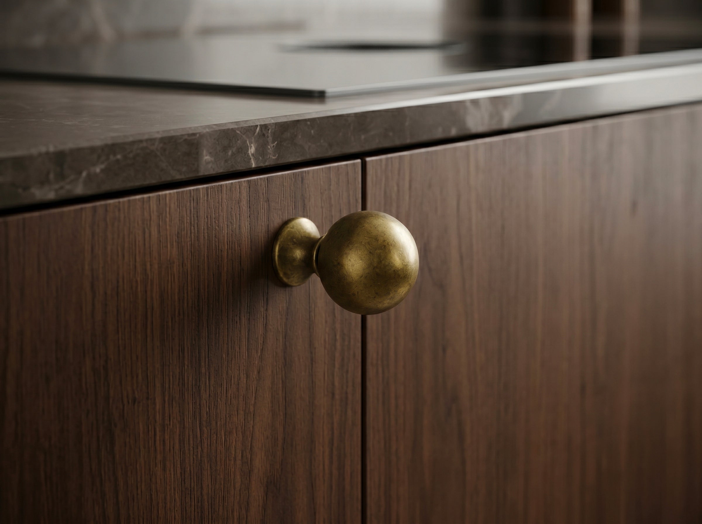 Luxury Globe Shape Cabinet Knobs Zinc Alloy Durable Hardware, Minimalist Spherical Drawer Pulls for Farmhouse Modern Retro Cabinet Renovation