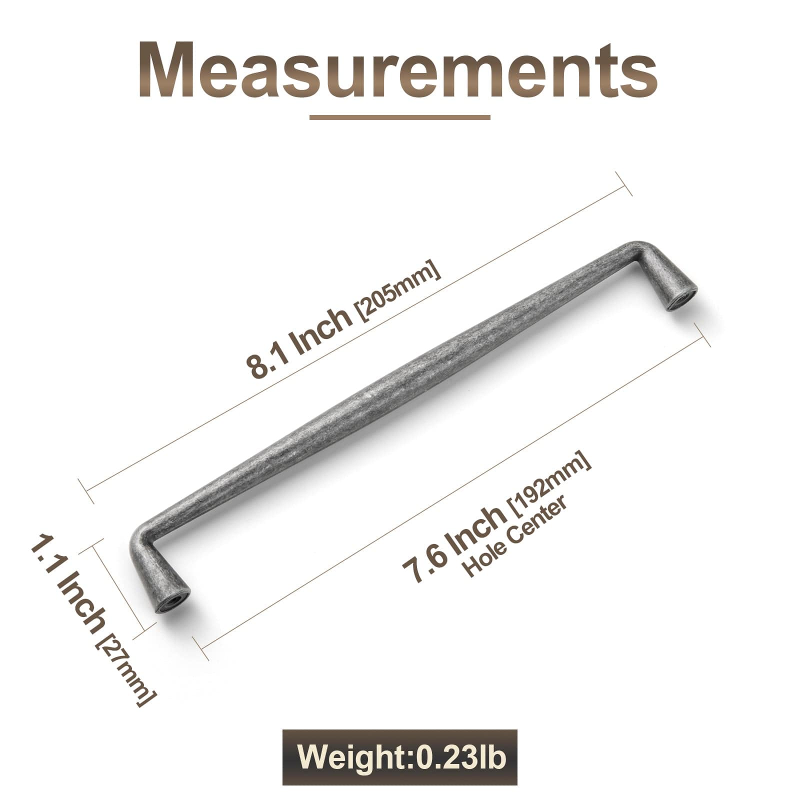 Robuste Retro-Schrankgriffe Luxuriöse Schubladengriffe für die Schlafzimmerküche