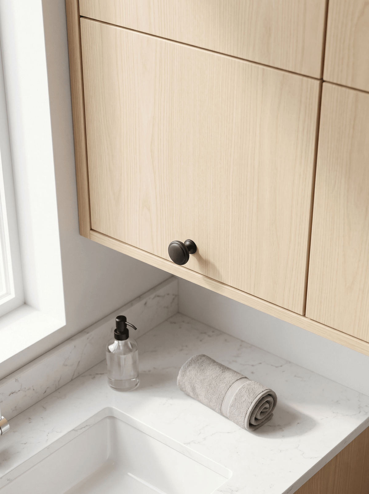 Premium Zinc Alloy Decorative Cabinet Knobs, Classic Round Furniture Pull Knobs for Kitchen Cabinet