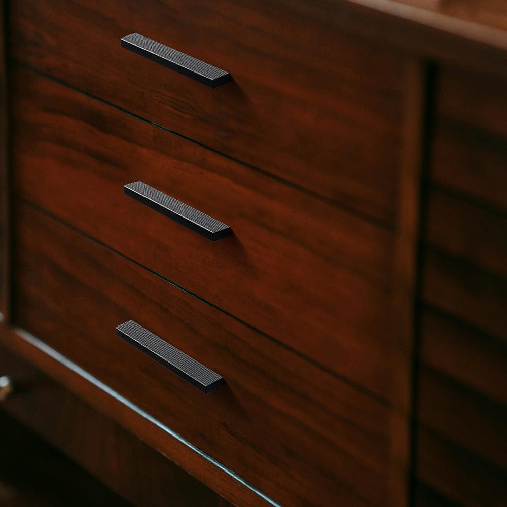 Modern Aluminum Knurled Cabinet Pull Handles - Comfortable Grip & Long - lasting