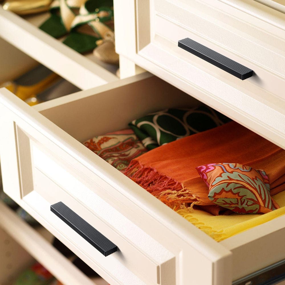 Modern Aluminum Knurled Cabinet Pull Handles - Comfortable Grip & Long - lasting