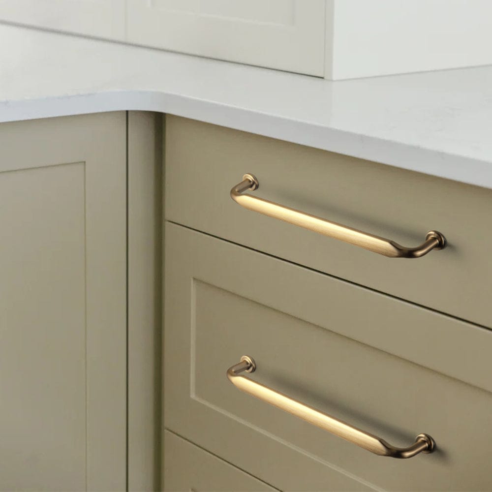 Minimalist Slim Design Zinc Alloy Cabinet Pulls – Rustic Hardware for a Streamlined Look