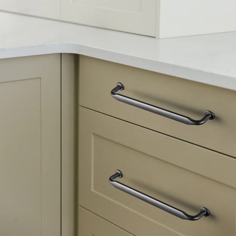 Minimalist Slim Design Zinc Alloy Cabinet Pulls – Rustic Hardware for a Streamlined Look