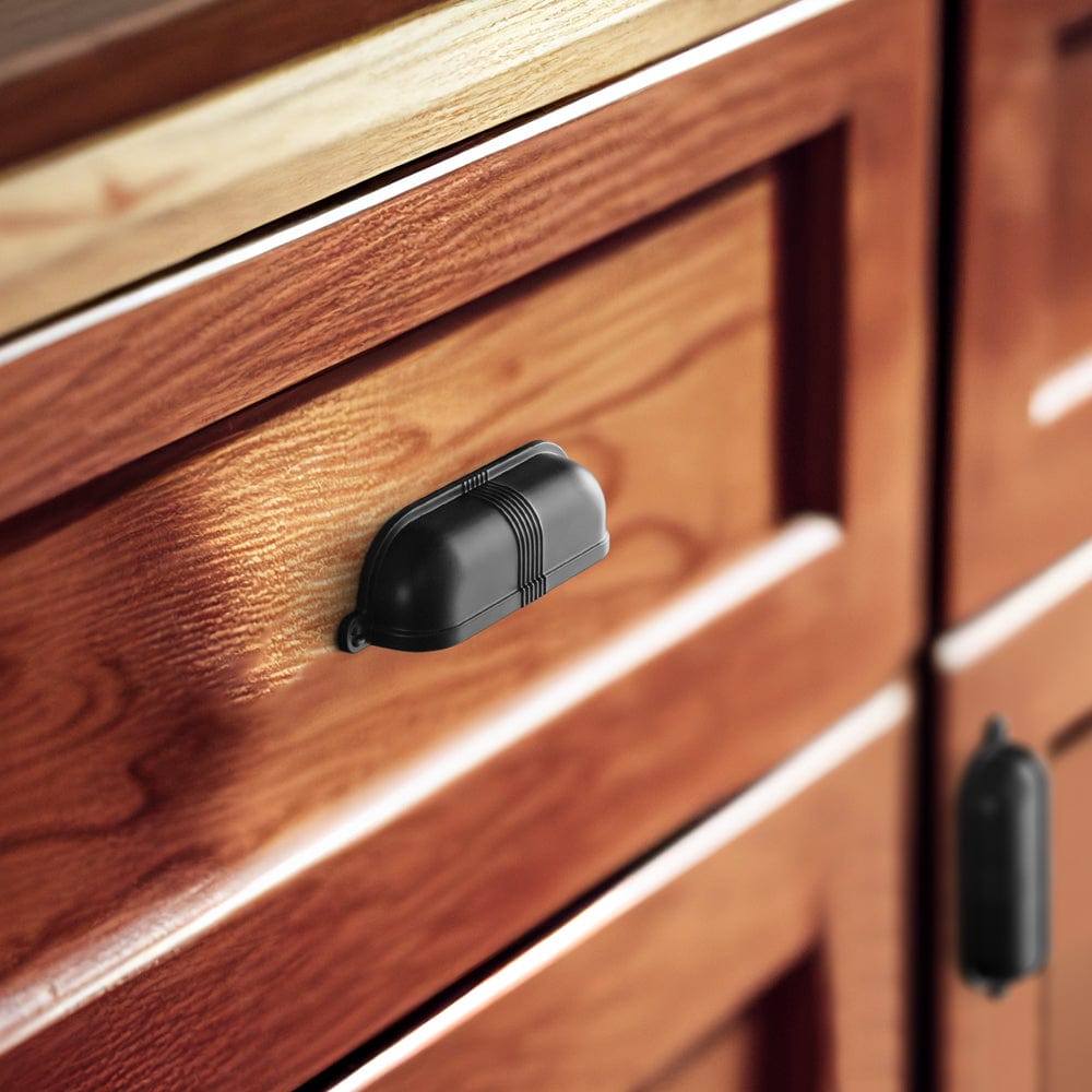 Elegant Vintage Cup Pulls with Textured Strap Design for Kitchen & Furniture