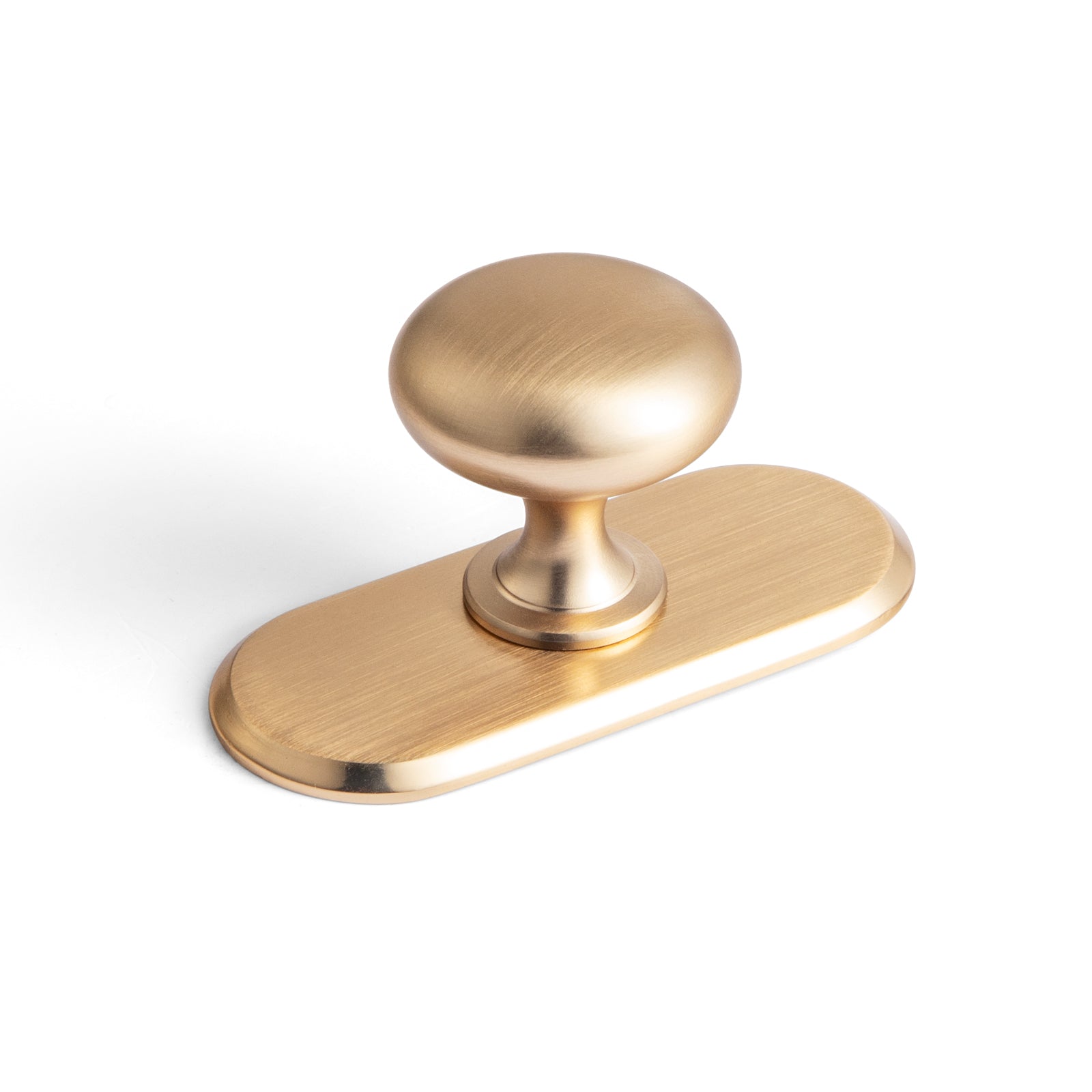 Antique Brass Zinc Alloy Cabinet Knob with Back Plate Single Hole Center Cabinet Hardware for Bedroom Kitchen