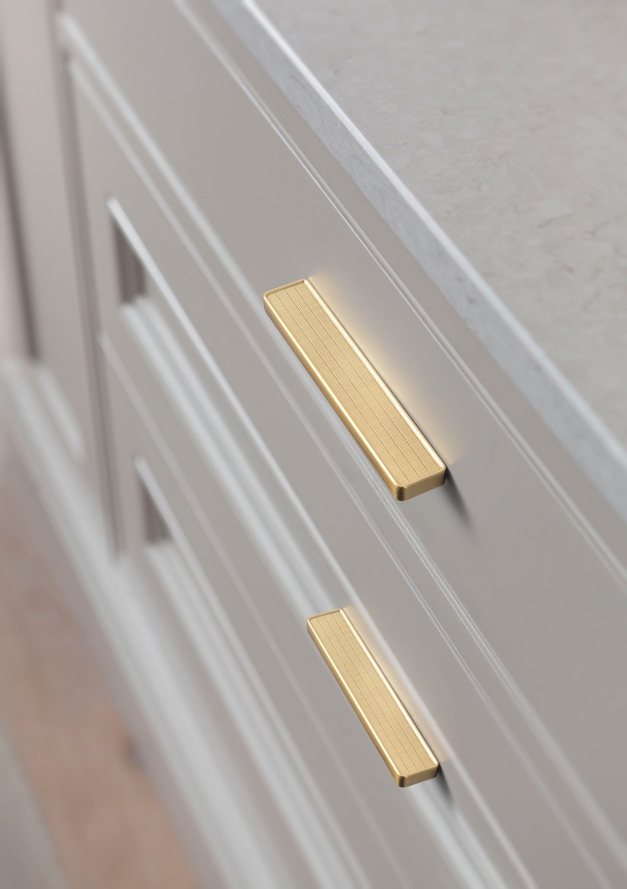 Rectangular Kitchen Drawer Pulls Finger Pull Modern Zinc Alloy Cabinet Handles