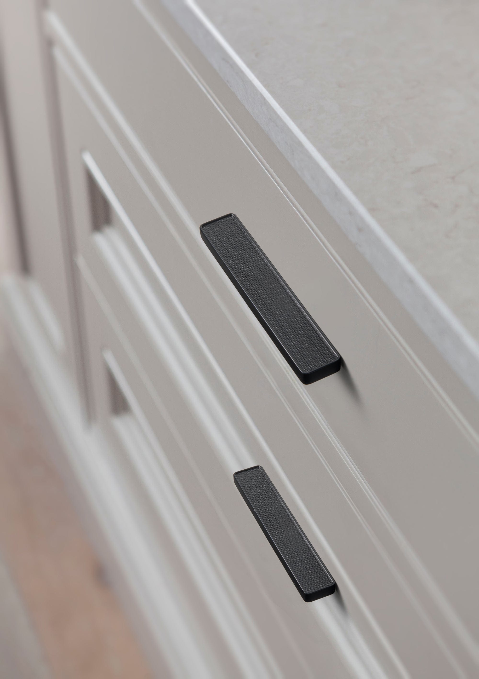 Rectangular Kitchen Drawer Pulls Finger Pull Modern Zinc Alloy Cabinet Handles