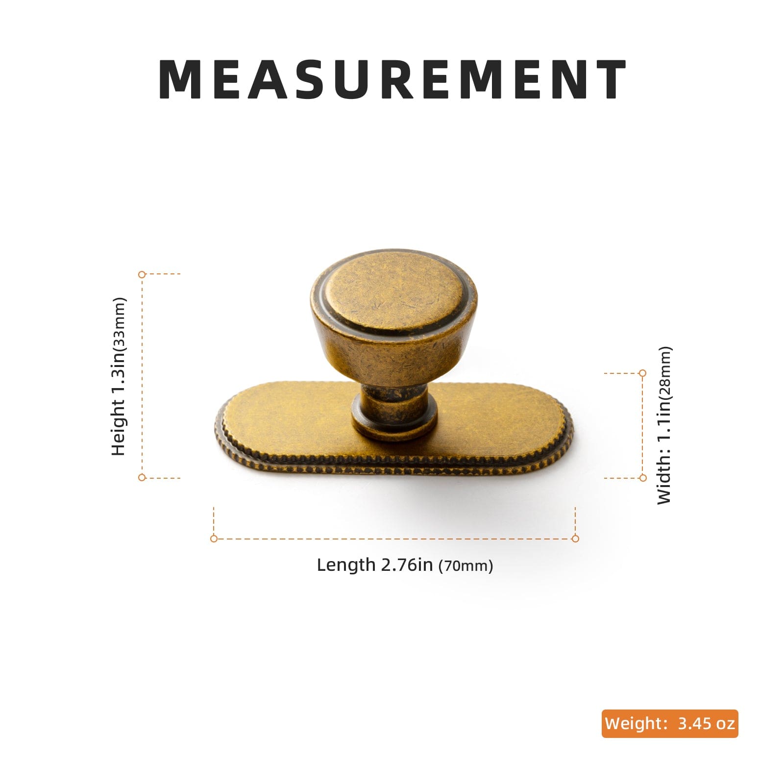 Retro Drawer Knobs for Dresser Cupboard Solid Zinc Alloy Single Hole Cabinet Hardware