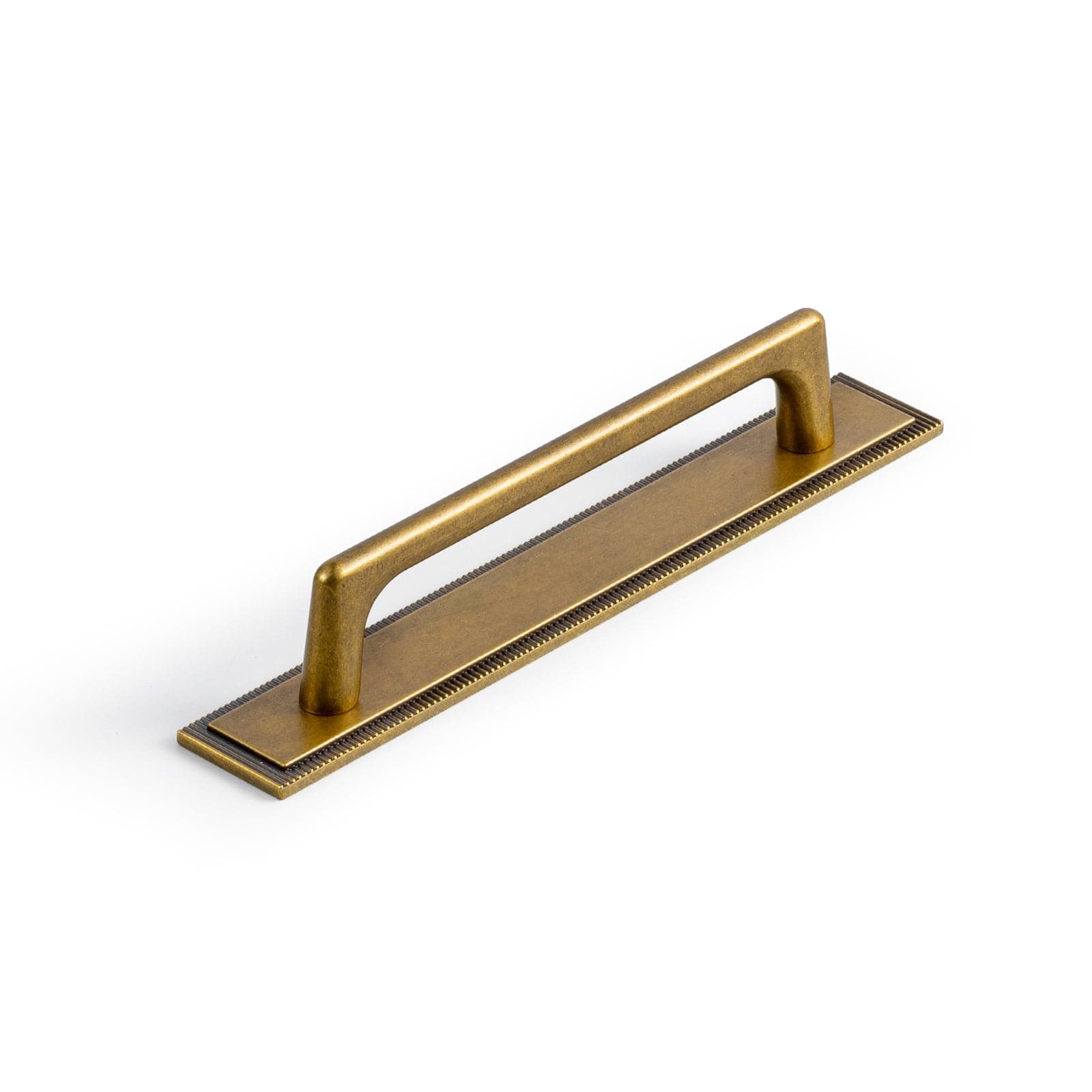 2 Pack Classic Cabinet Bar Pulls with Back Plate Zinc Alloy Cabinet Handle with Long Back Plate