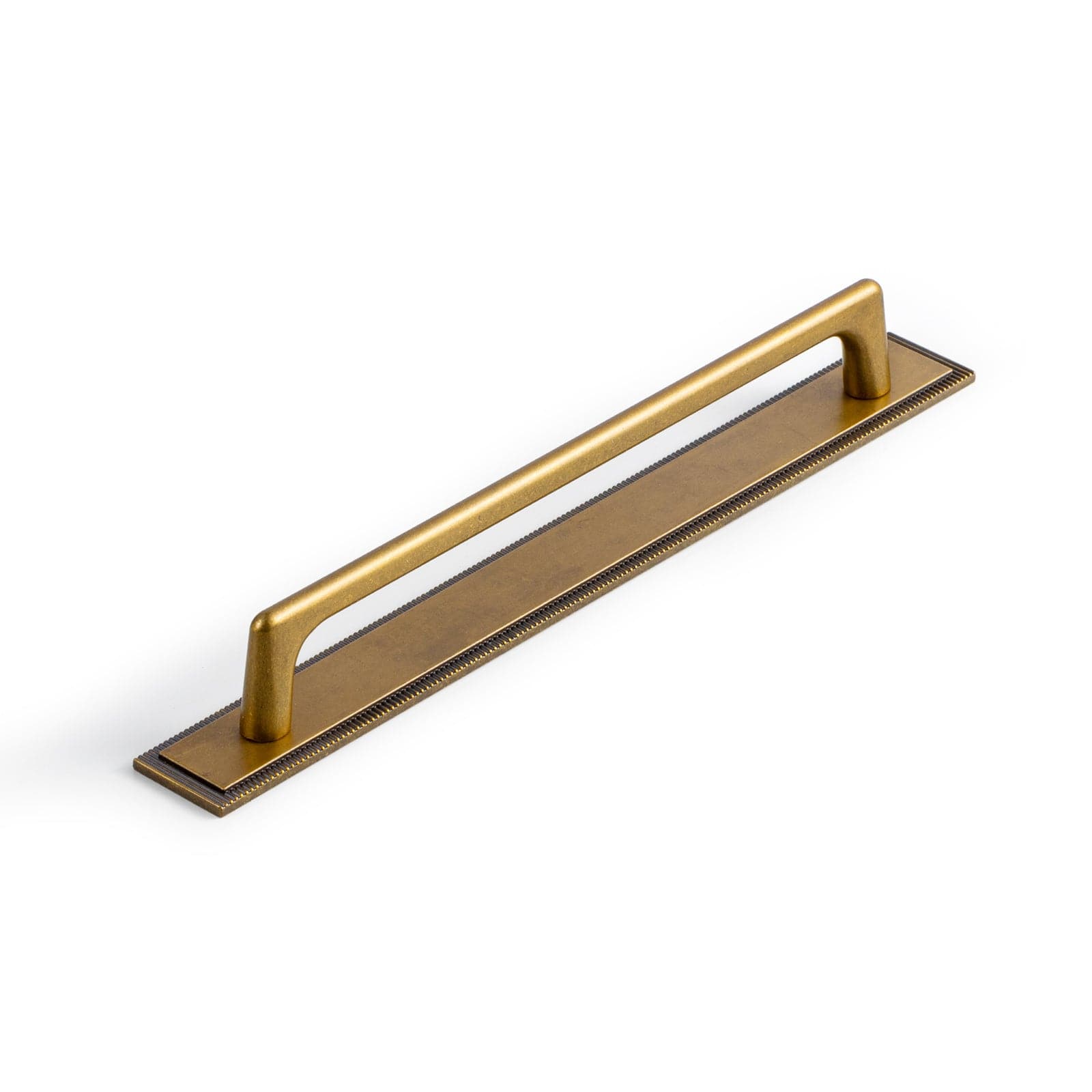 2 Pack Classic Cabinet Bar Pulls with Back Plate Zinc Alloy Cabinet Handle with Long Back Plate