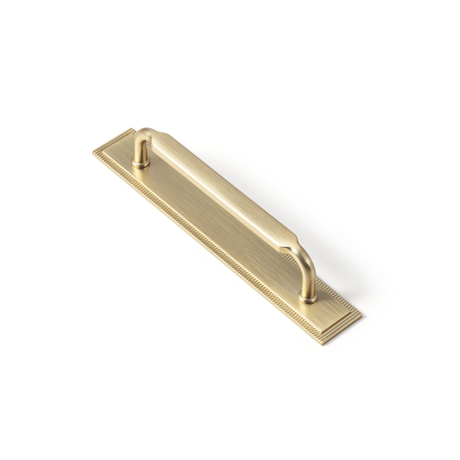 2 Pack Antique Brass Cabinet Pulls with Back Plate Zinc Alloy Drawer Handle with Long Back Plate