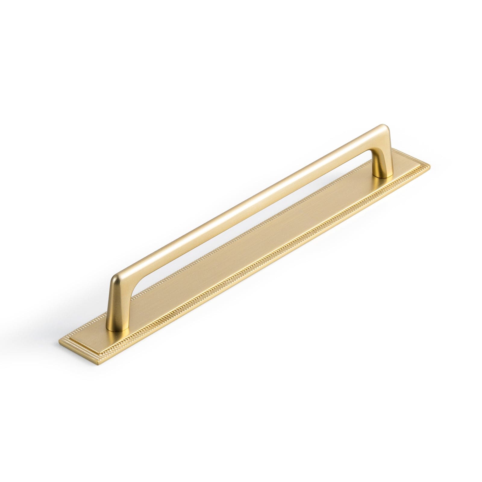 2 Pack Classic Cabinet Bar Pulls with Back Plate Zinc Alloy Cabinet Handle with Long Back Plate