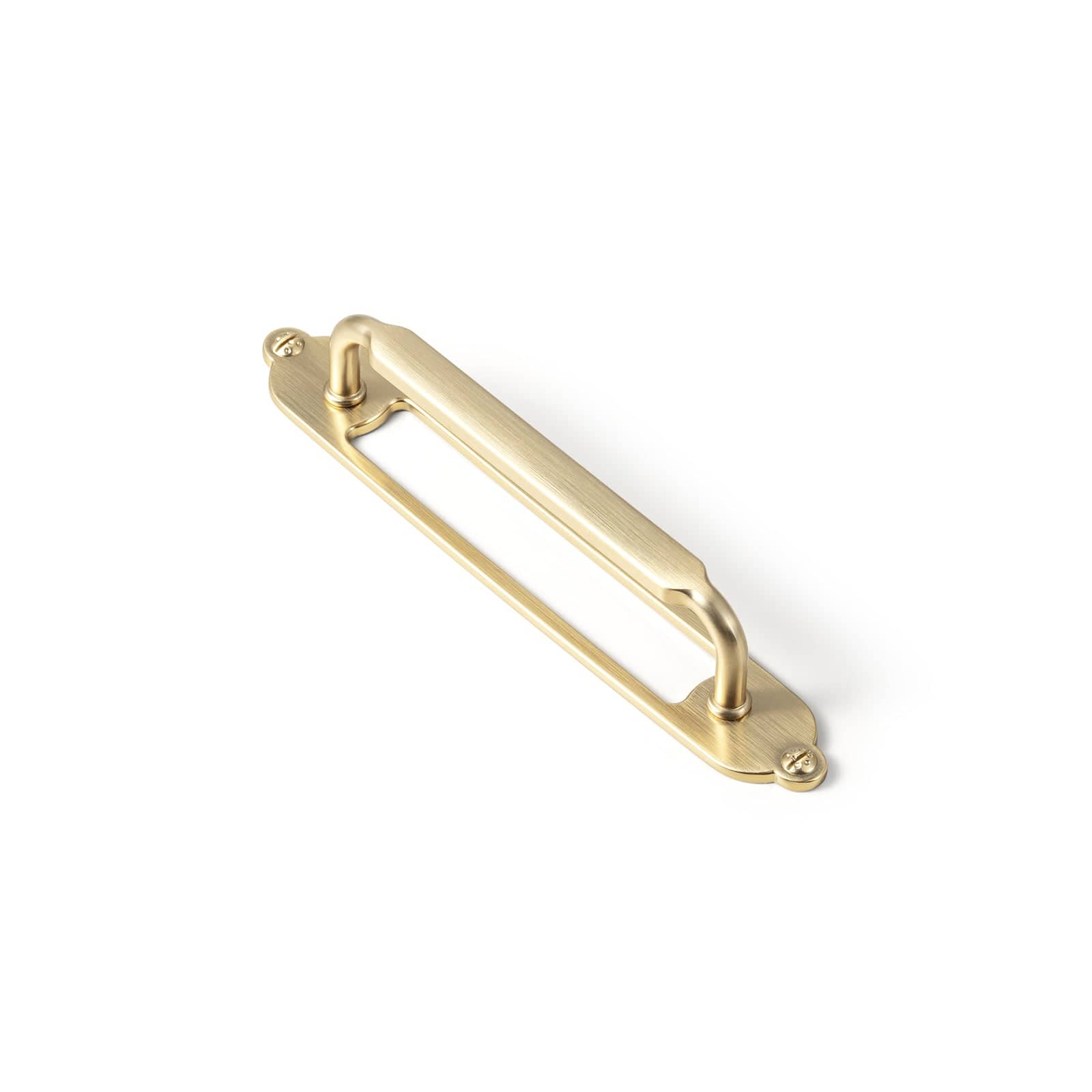 2 Pack Antique Brass Cabinet Pulls with Back Plate Zinc Alloy Drawer Handle with Long Back Plate