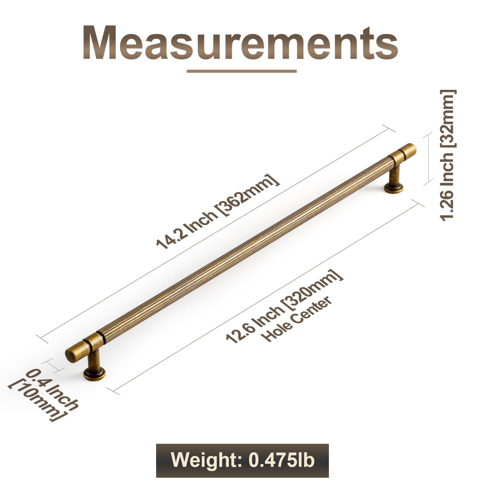 Industrial Style Retro Zinc Alloy Cabinet Pulls with Striped Texture