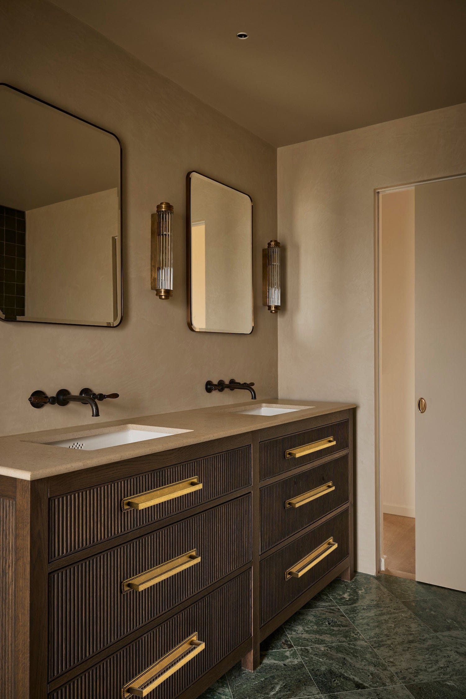 2 Pack Long Cabinet Bar Pulls with Back Plates Solid Drawer Handles Set