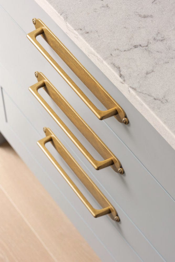 2 Pack Classic Cabinet Bar Pulls with Back Plate Zinc Alloy Cabinet Handle with Long Back Plate