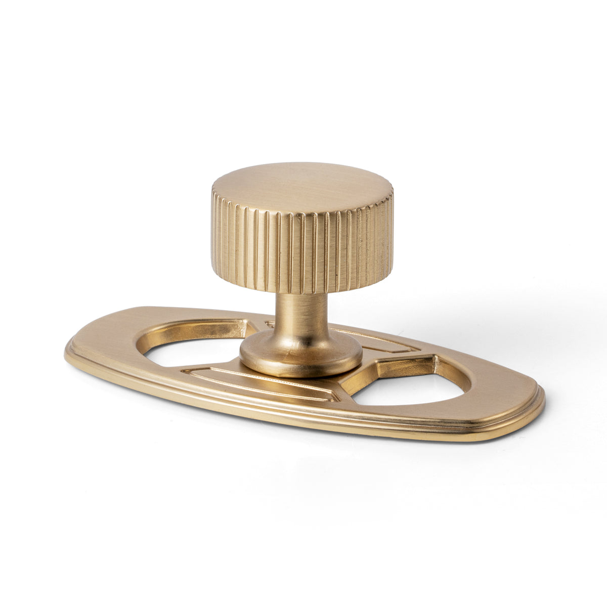 6 Pack Knurled Zinc Alloy Cabinet Knob with Assorted Decorative Backplates, Drawer Single Hole Knob