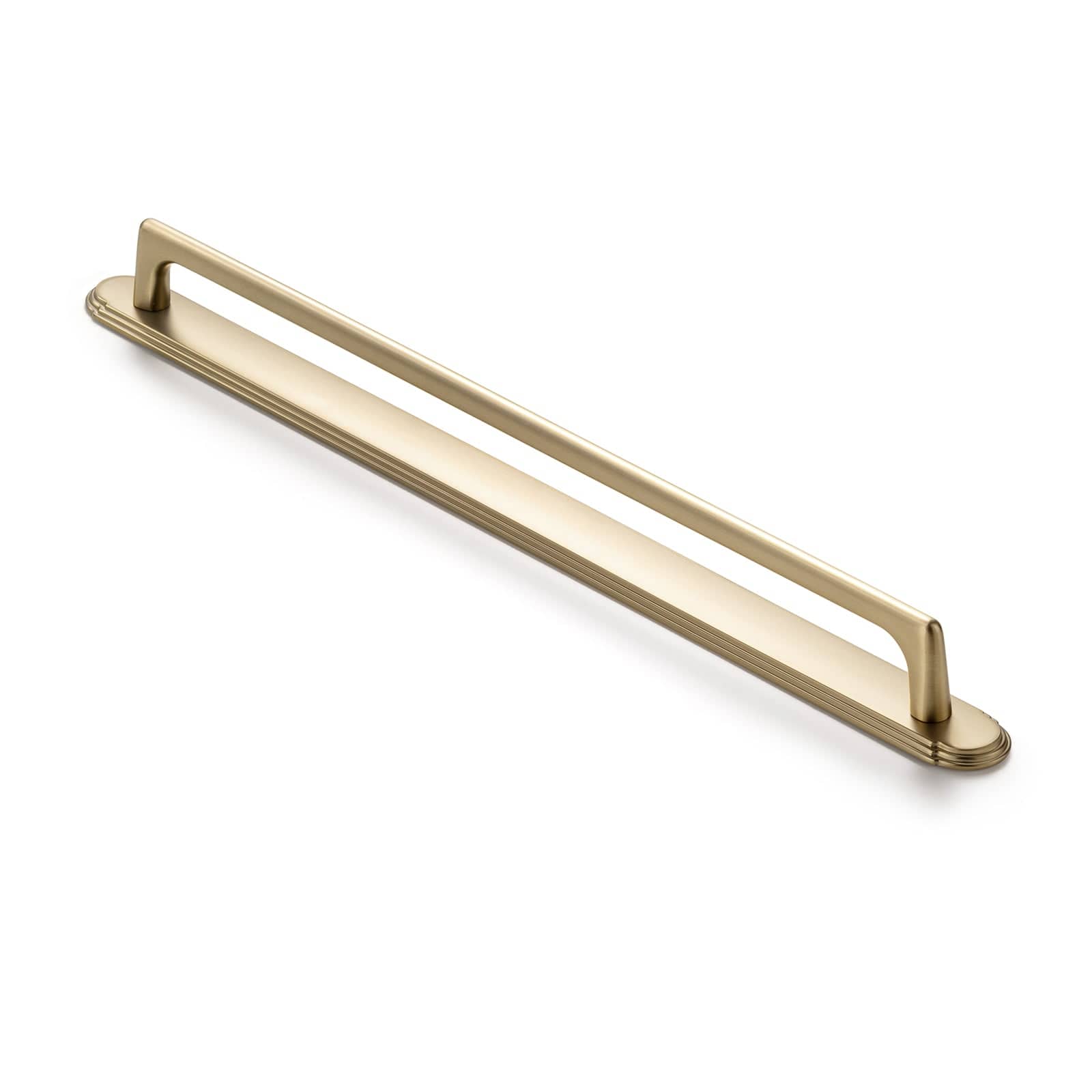 2 Pack Classic Cabinet Bar Pulls with Back Plate Zinc Alloy Cabinet Handle with Long Back Plate