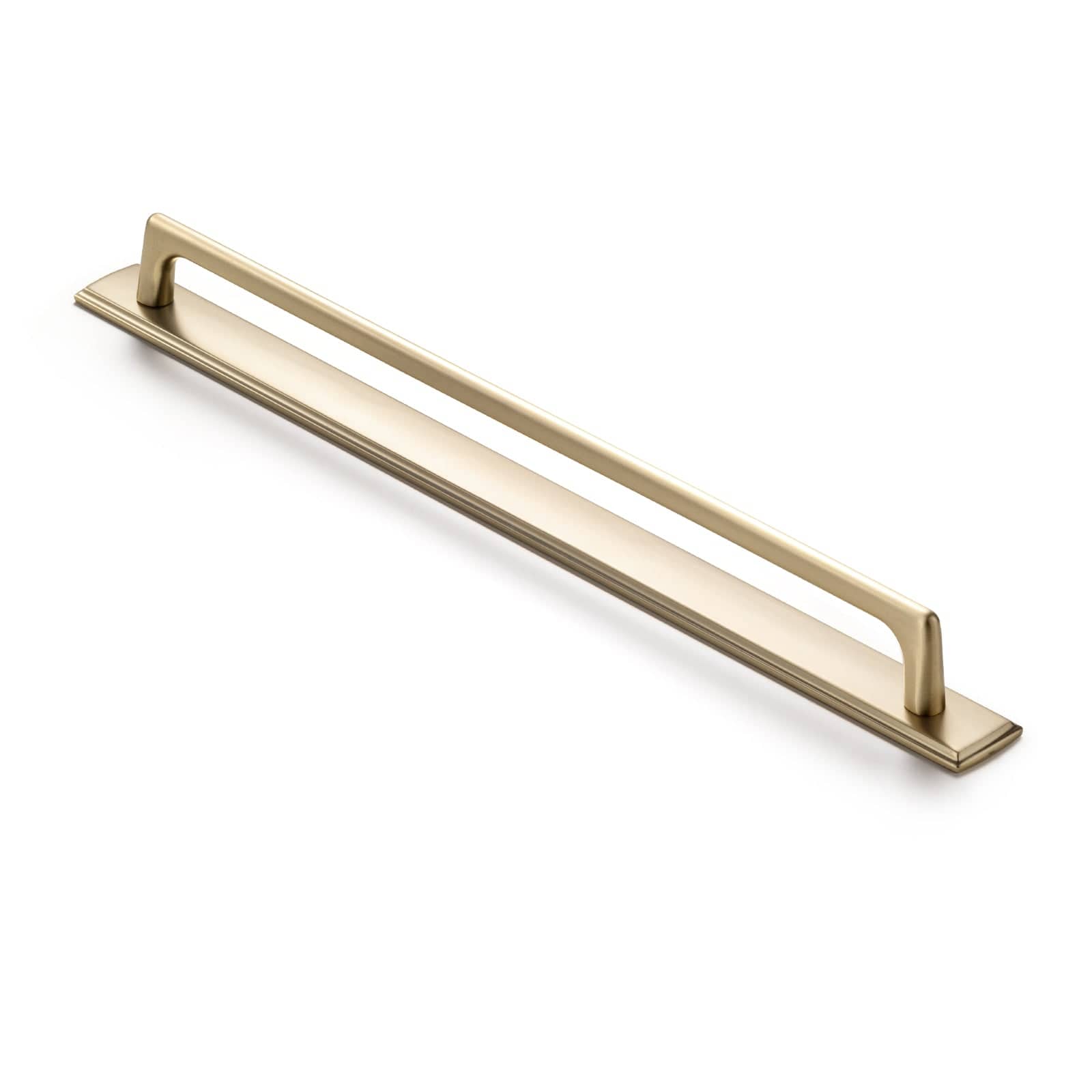 2 Pack Classic Cabinet Bar Pulls with Back Plate Zinc Alloy Cabinet Handle with Long Back Plate