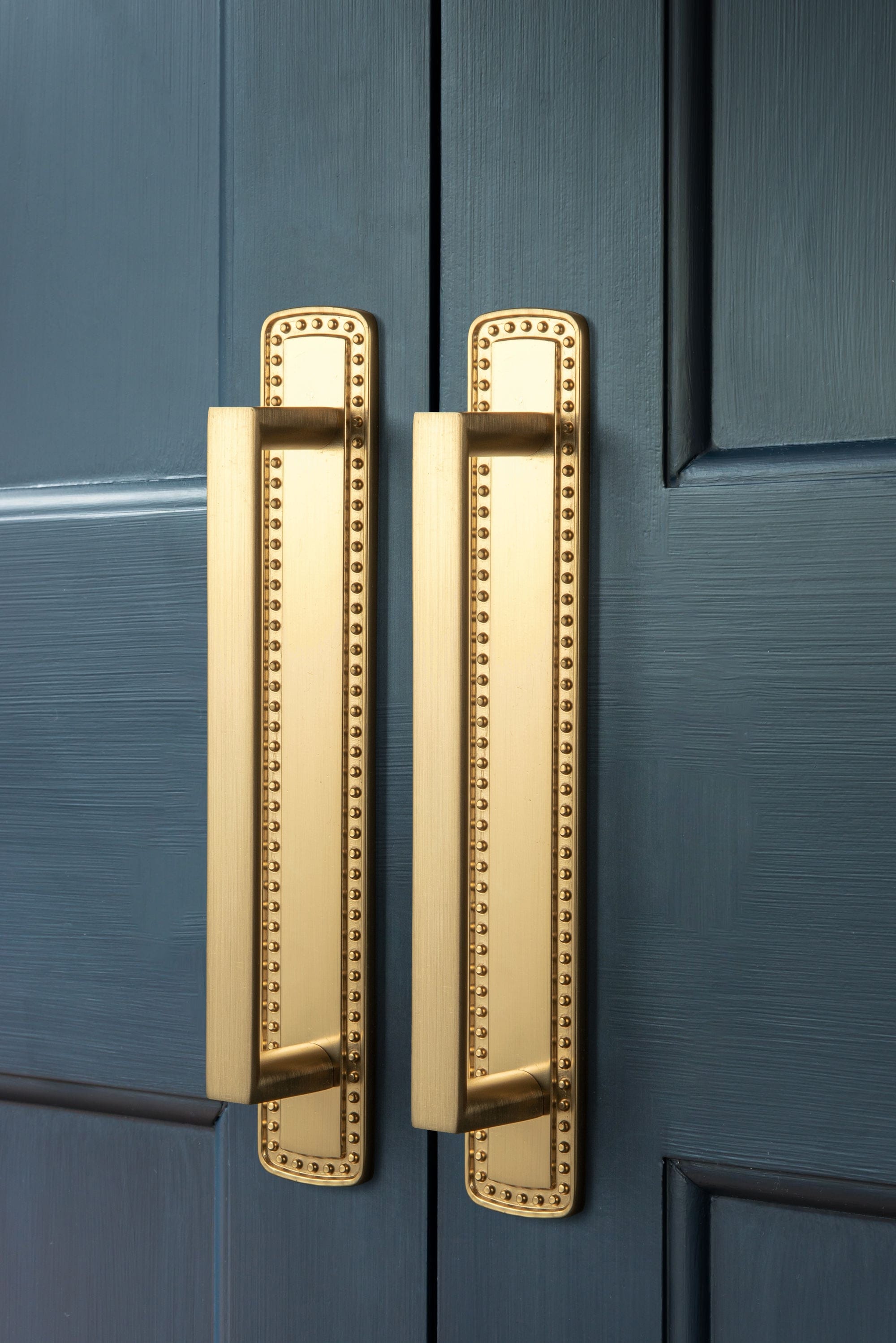 2 Pack Long Cabinet Bar Pulls with Back Plates Solid Drawer Handles Set