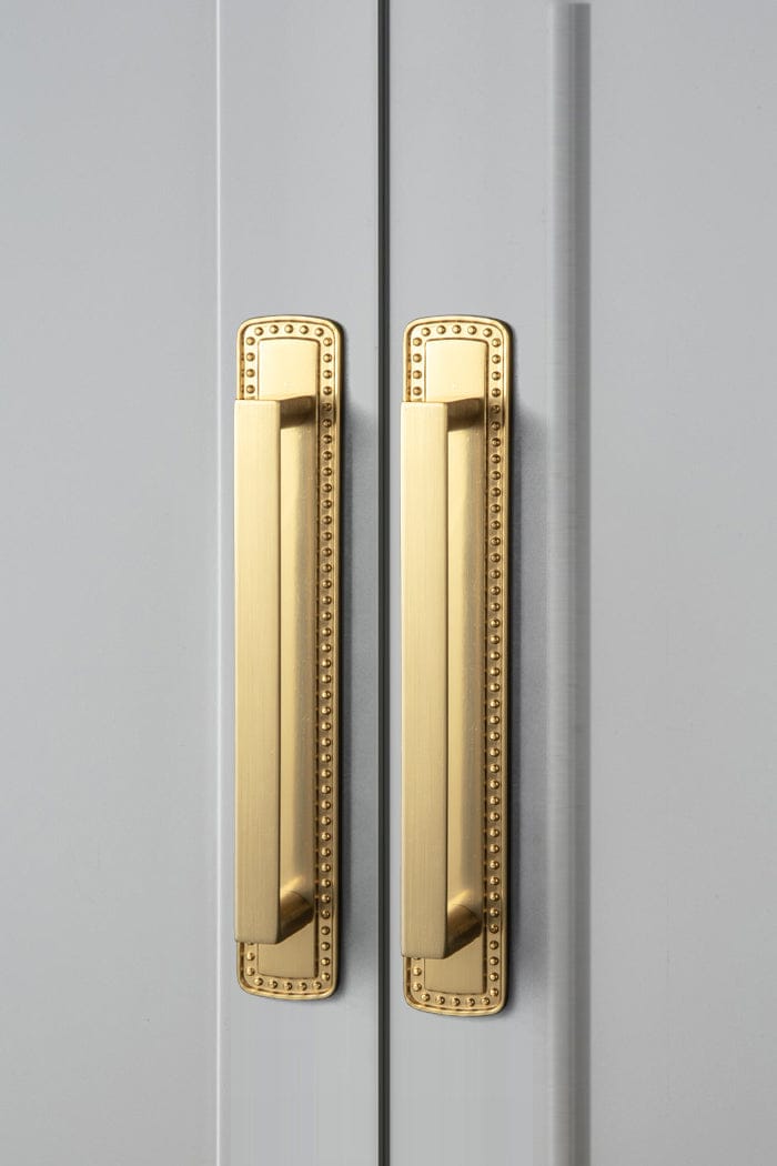 2 Pack Long Cabinet Bar Pulls with Back Plates Solid Drawer Handles Set