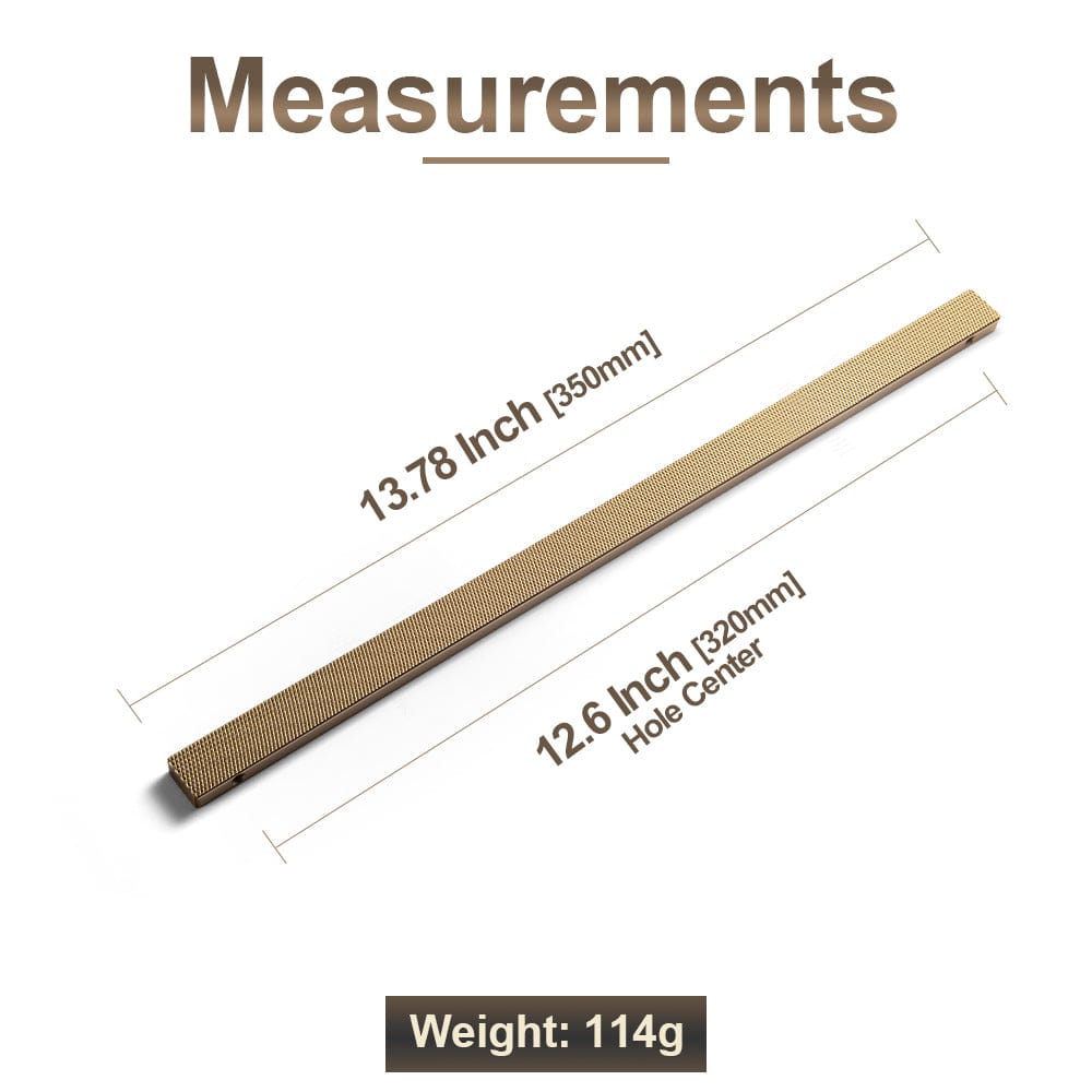 Modern Aluminum Knurled Cabinet Pull Handles - Comfortable Grip & Long - lasting