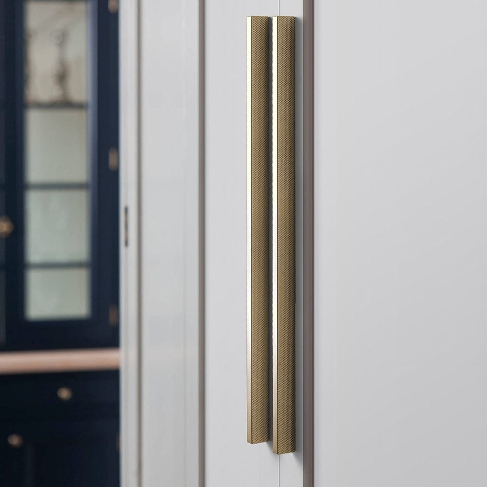 Modern Aluminum Knurled Cabinet Pull Handles - Comfortable Grip & Long - lasting