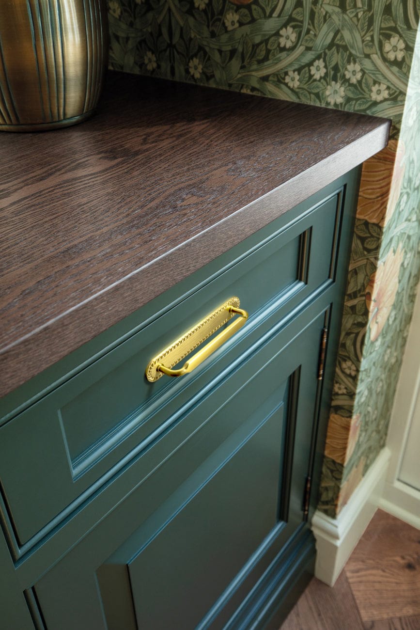 2 Pack Antique Brass Cabinet Pulls with Back Plate Zinc Alloy Drawer Handle with Long Back Plate