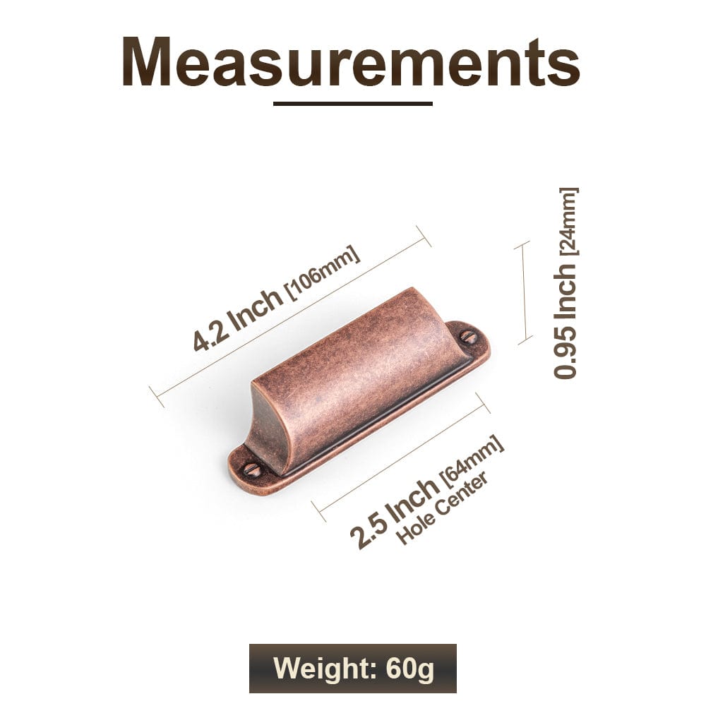 Modern Multi-Color Cabinet Cup Pulls Bin Drawer Pull Stylish Hardware for Furniture Upgrades