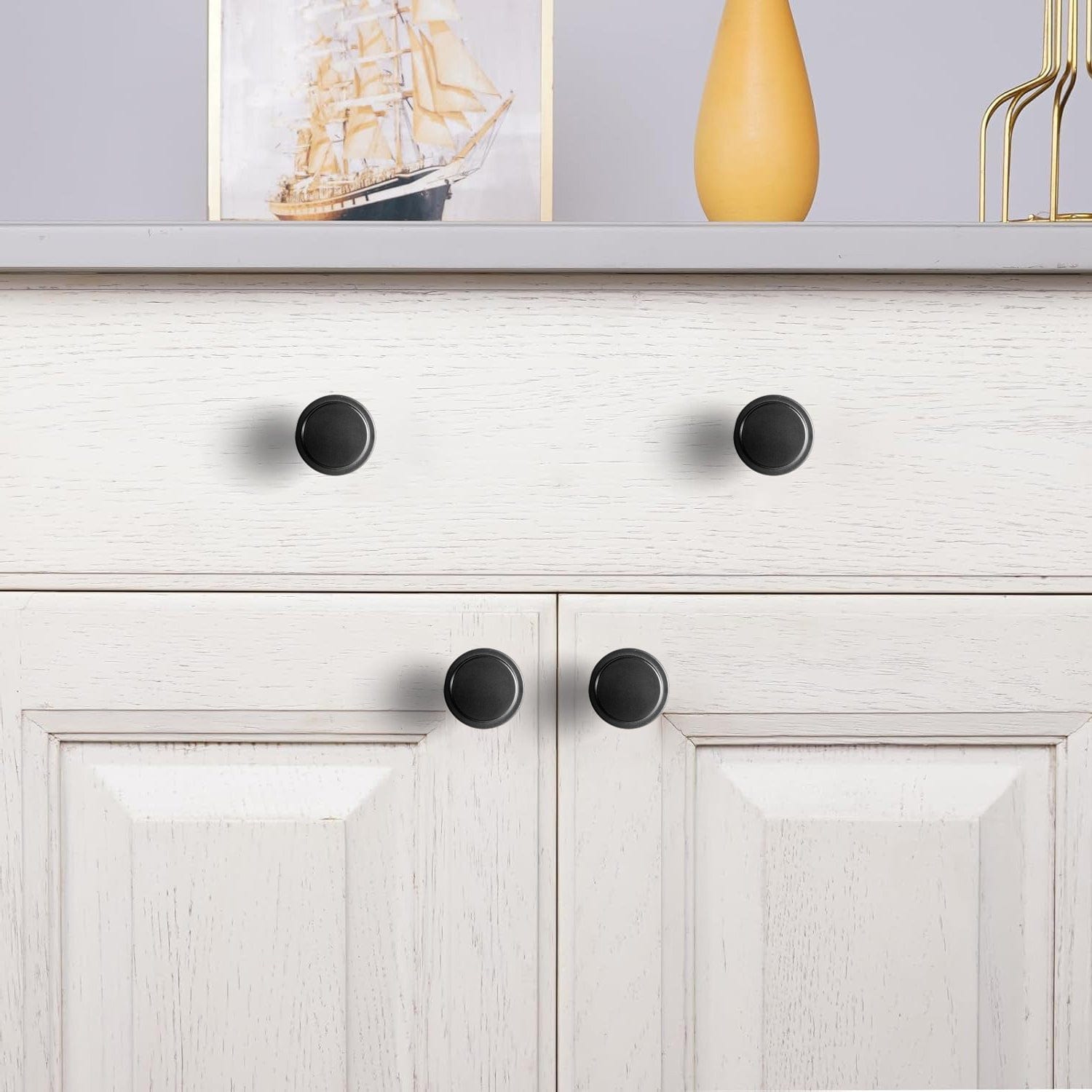 Simple Cylindrical Zinc Alloy Drawer Knob with Elegant Design