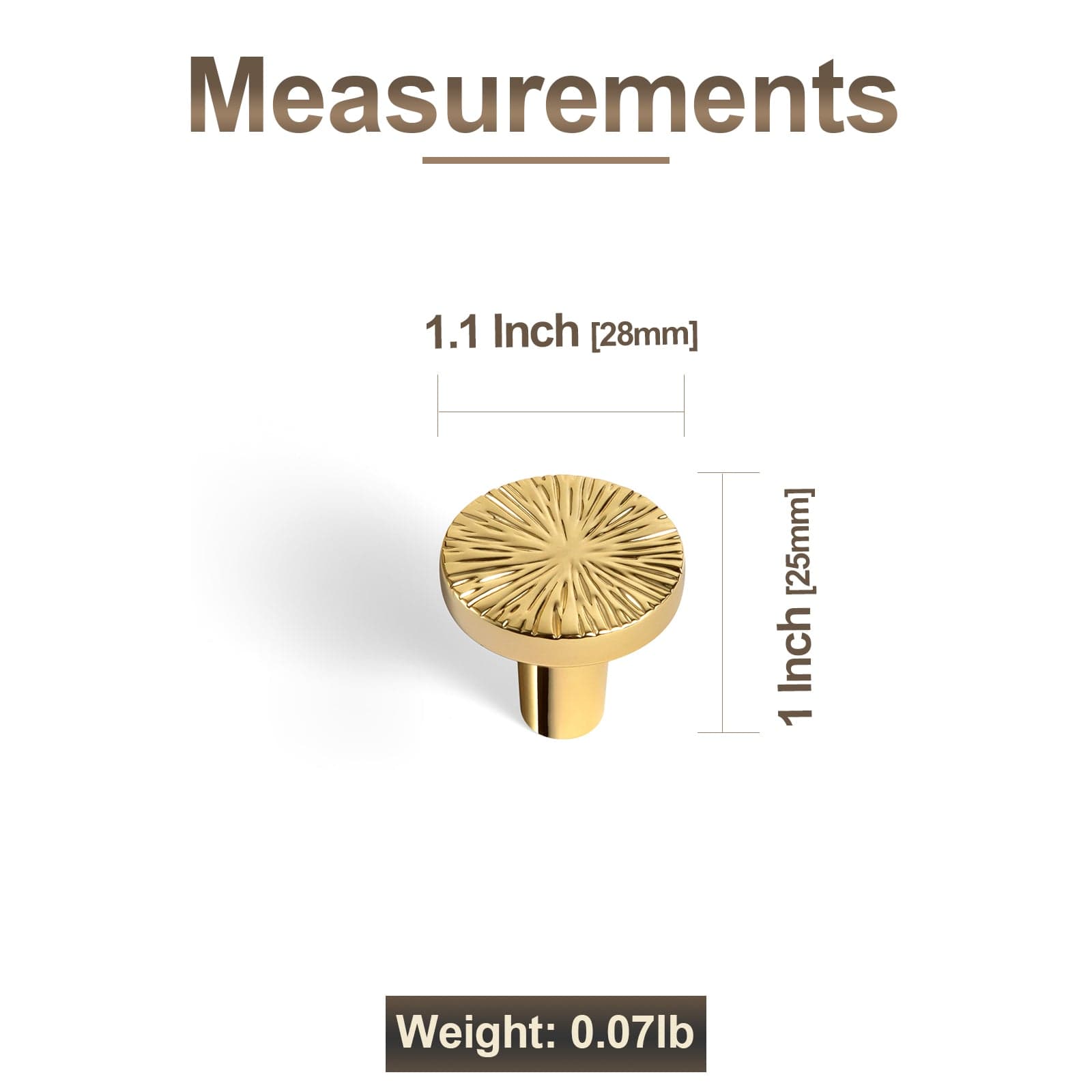 Striped Hammerline Cabinet Pulls Light Luxury Elegant Kitchen Hardware