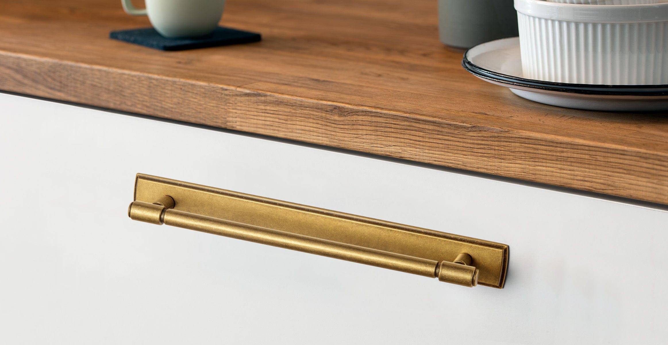 Retro Bar Handle for Dresser Cupboard Vintage Bronze Ancient Pull